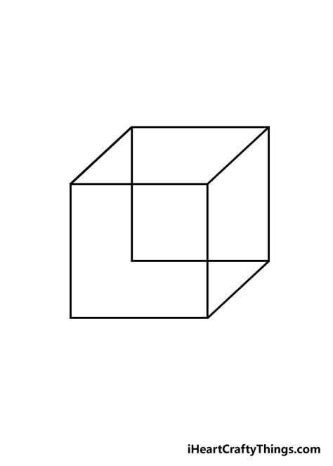 Cube Drawing - How To Draw A Cube Step By Step