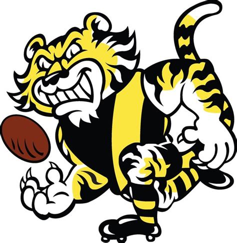 richmond logo page Colouring Pages | Richmond afl, Richmond football club, Tiger football