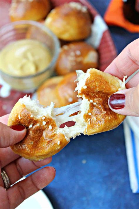 Easy Cheese-Stuffed Pretzel Bites - The Kitchen Prep Blog