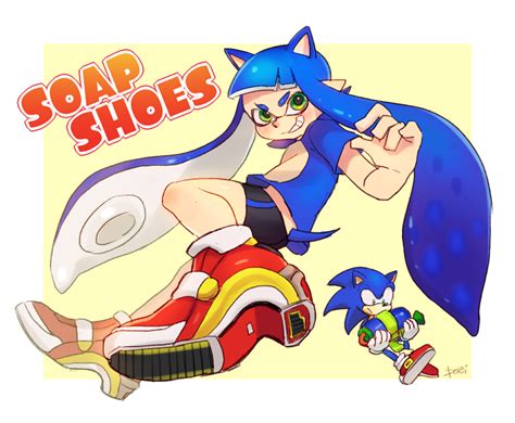 Inkling+Sonic+Soap Shoes by PoroiSasaki on DeviantArt