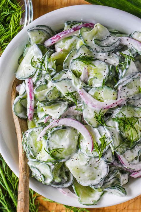 Cucumber Dill Salad (Cold, Creamy, And Fresh!) - Our Zesty Life