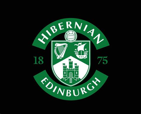 Hibernian FC Club Logo Symbol Scotland League Football Abstract Design Vector Illustration With ...