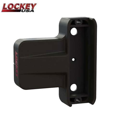 Lockey - 2835 - Gate Adapter - For Installing 2830/2835 on Vynil and Ornamental Gates - Black ...