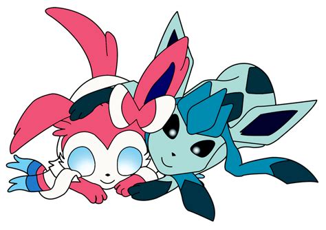 Sylveon and Glaceon by juanca1996 on DeviantArt