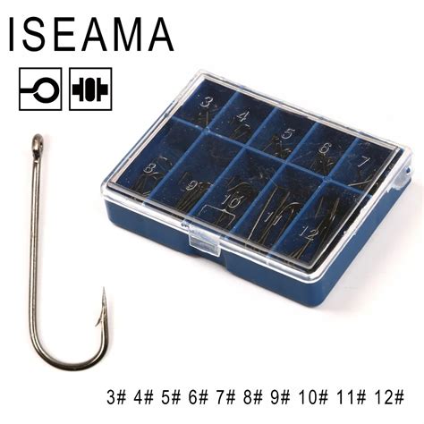 Maximumcatch 50pcs Size #3 12 High Carbon Steel Fishing Hooks Set ...