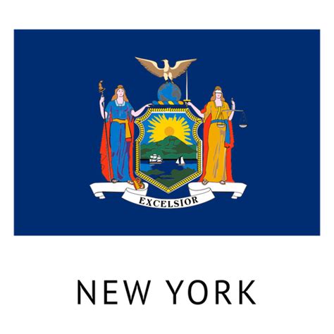 New york state flag - Transparent PNG & SVG vector file