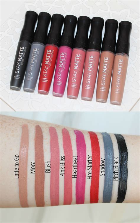 Rimmel Stay Matte Liquid Lips Swatches Rimmel Lipstick, Liquid Lipstick ...