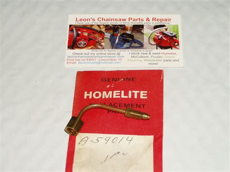 NOS Homelite XL-12 Chainsaw Manual Oil Pump Inlet Line A-59014