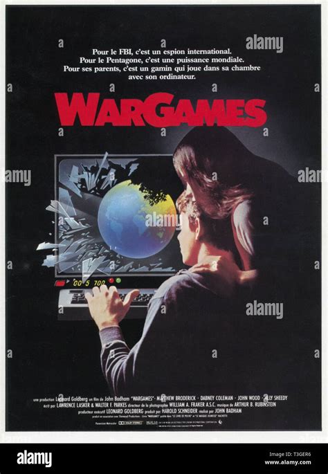 War Games Year : 1983 USA Director : John Badham Matthew Broderick, Ally Sheedy Poster (Fr Stock ...