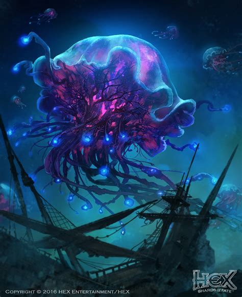 ArtStation - Giant Jellyfish , Jessada Sutthi | Sea monster art, Giant jellyfish, Ocean monsters