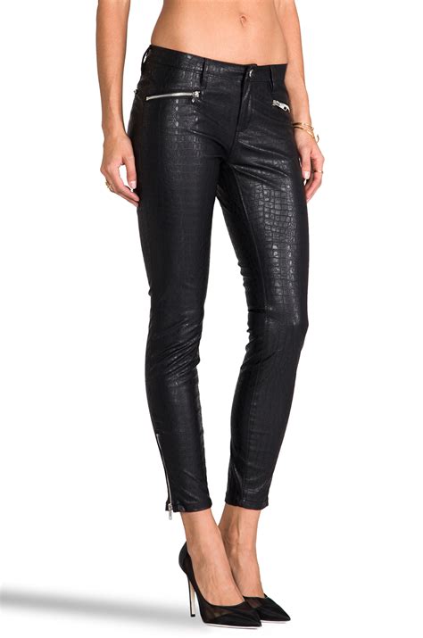 Lyst - Blank Faux Leather Pants in Black