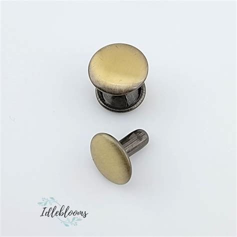 Double cap rivets (10 pack) in various sizes * Idleblooms