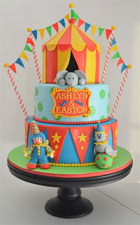 Circus Birthday Cake - CakeCentral.com