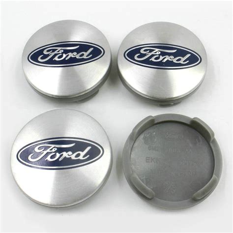 4x 54mm Ford Chrome Wheel Center Caps – 6 Side Auto