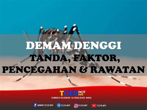 Demam Denggi- Tanda, Faktor, Pencegahan Dan Rawatan - TCER.MY