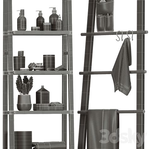 IKEA Vilto Racks set - Bathroom accessories - 3D model