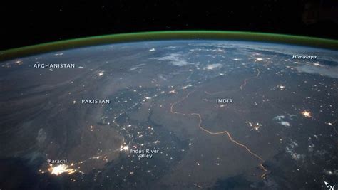 Indo-Pak Border as seen from Space - FunBuzzTime