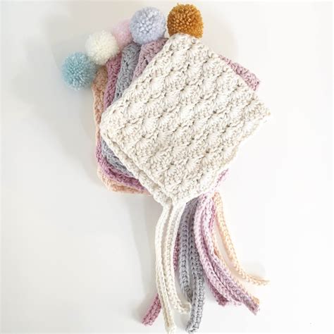 Shell Stitch Bonnet FREE Pattern | Crochet baby bonnet, Crochet baby ...