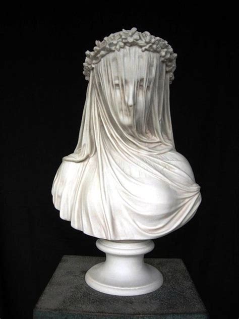 THE VEILED LADY A marble bust of the by PrimaDimoraSculpture