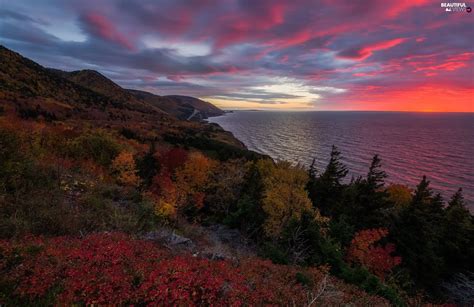 Cape Breton Highlands National Park, autumn, Great Sunsets, The Hills ...