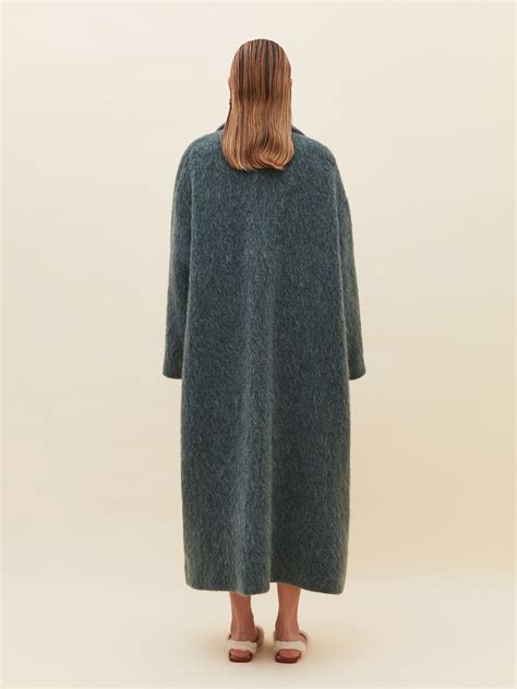 Green Faux Fur Coat