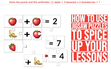 How to use jigsaw puzzles to spice up your lessons - 8 Free jigsaw ...