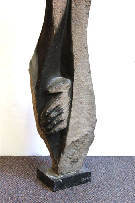 African Shona Modern Abstract Carved Stone Sculpture at 1stDibs