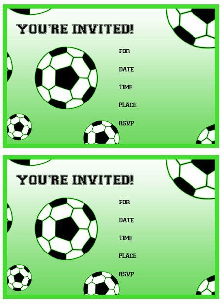 Free Printable Soccer Birthday Party Invitations | Soccer party invitations, Soccer birthday ...