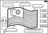 Coloring Malaysia Sempena Bulan Kebangsaan  PPT sketch template