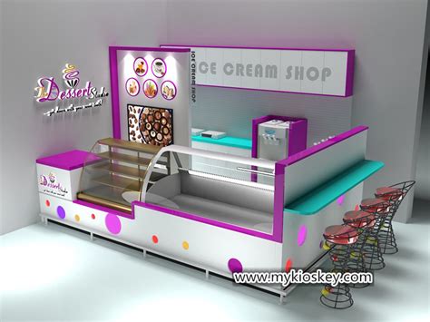 how to build a mall food ice cream kiosk