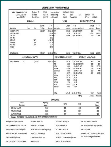 Pay Stub Template Word Canada - Template 1 : Resume Examples #jl10D7P712