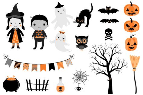 Kids Halloween Clipart