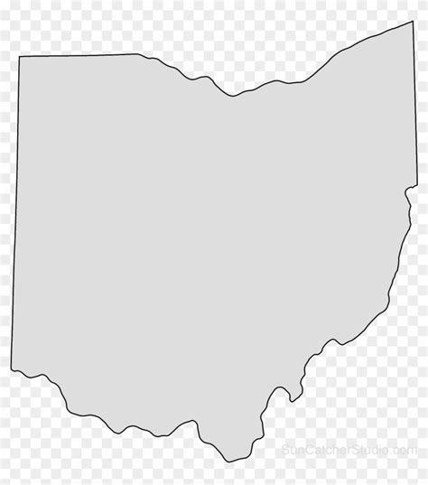 Ohio Map Outline Png Shape State Stencil Clip Art Scroll - Vote 2018 ...