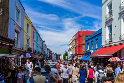 Portobello Market in Notting Hill, London, England, UK Editorial Stock Photo - Image of hill ...