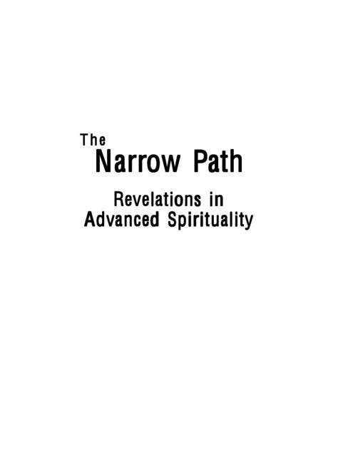 The Narrow Path | PDF | Kundalini | Spirituality