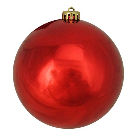 Northlight 6" Shatterproof Shiny Christmas Ball Ornament - Red ...