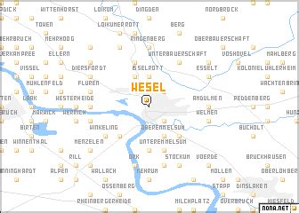 Wesel (Germany) map - nona.net