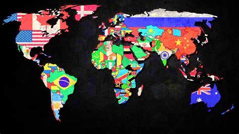 World Maps With Countries Wallpapers - Wallpaper Cave