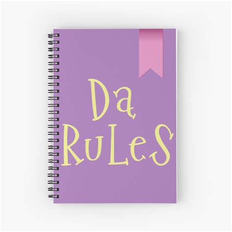 "Da rules rules book from Fairly OddParents" Spiral Notebook for Sale by lilackashop | Redbubble