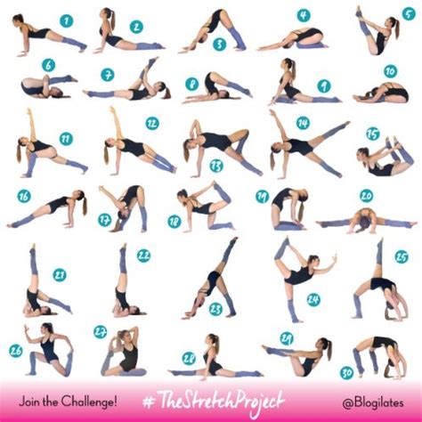 30 Days & 30 Stretches to Splits! #JourneytoSplits – Blogilates | Easy yoga workouts ...