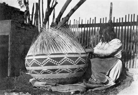 Pomo Basket Weaver, C1900. /Na Pomo Native American Woman Of ...