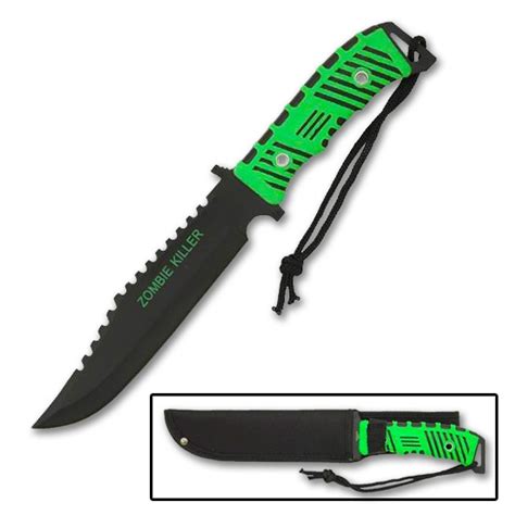 Zombie Killer Hunting Knife - Apocalypse Survival Knives - Outdoor ...