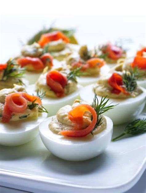 Smoked Salmon Deviled Eggs - Savor the Best