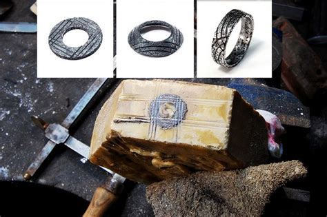 Washer ring in progress | Iron jewelry, Blacksmithing, Metal working