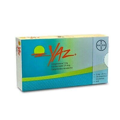 2PACK YAZ BAYER 28 PILLS NEW ACNE TREATMENT | eBay