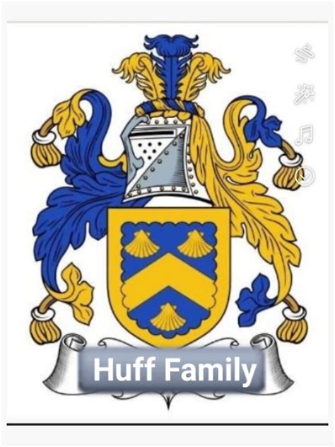 "Huff Family Crest" Sticker by HUFFENUFFARTS | Redbubble