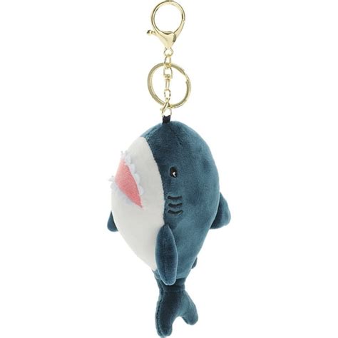 Plush Shark Doll Keychain Cartoon Shark Key Ring Key Charm Keychain Bag ...