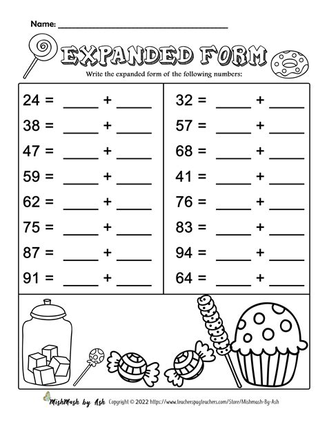 FREE-Expanded-Form-Worksheets- in 2022 | Expanded form, Expanded form worksheets, Printable ...