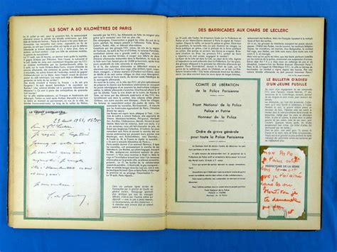 WWII French Wartime Documents Book: “Du Fond de L’Abime Vers la Resurrection” (“From the Bottom ...