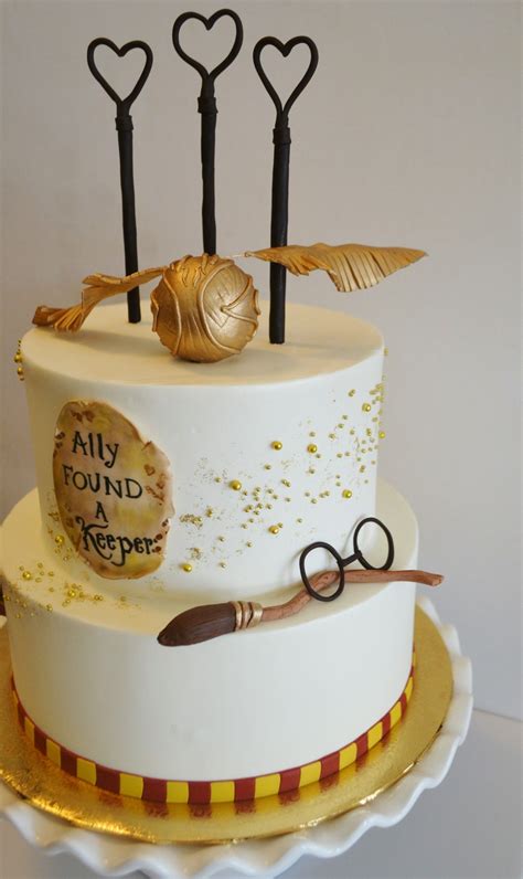 Harry Potter Bridal Shower cake | Shower cakes, Harry potter bridal shower, Bridal shower cake